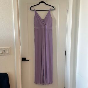 ASTR Purple Pleated Jumpsuit (gently used)